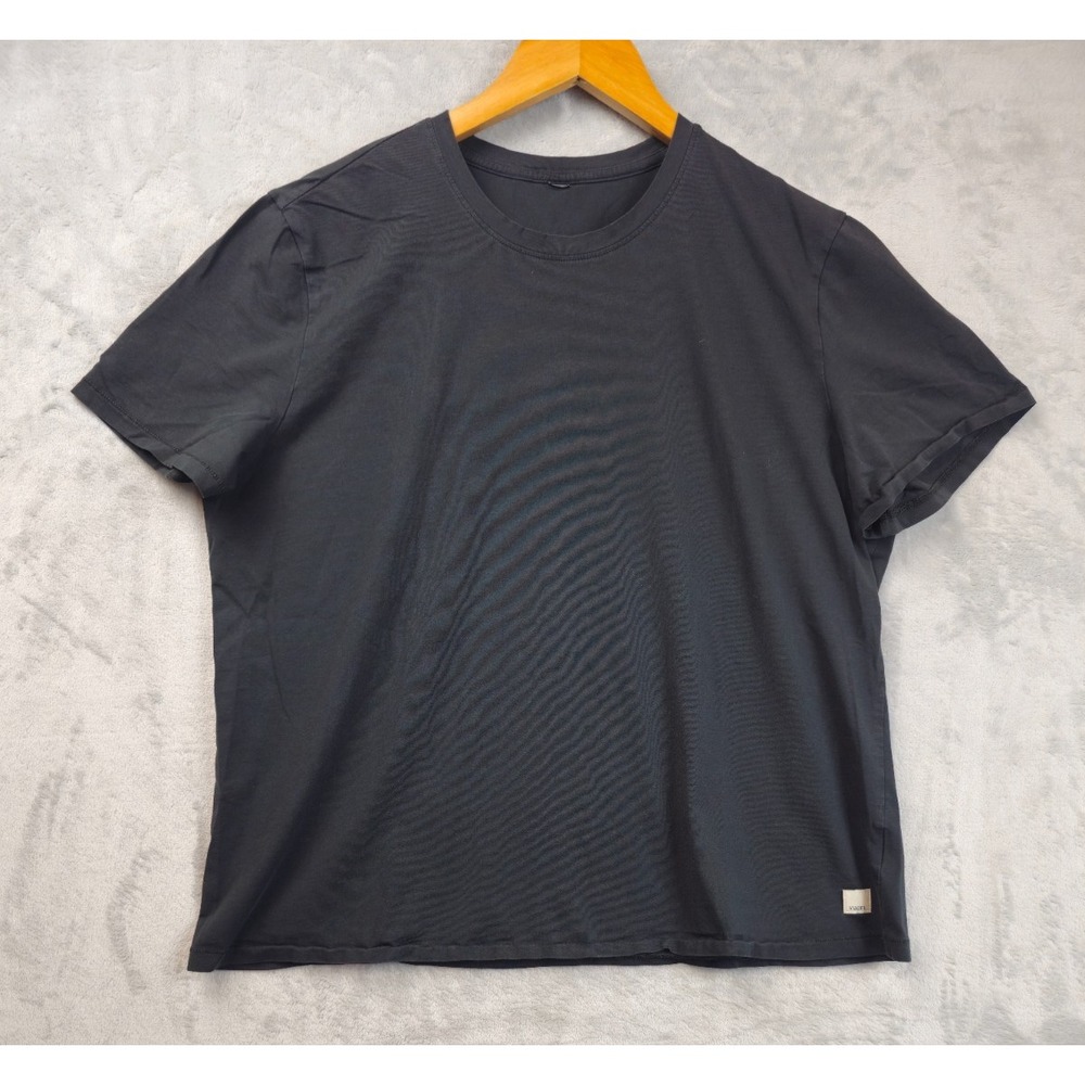 Vuori Shirt Mens Medium Black Basic Crewneck T-Shirt Casual Logo Single Stitch